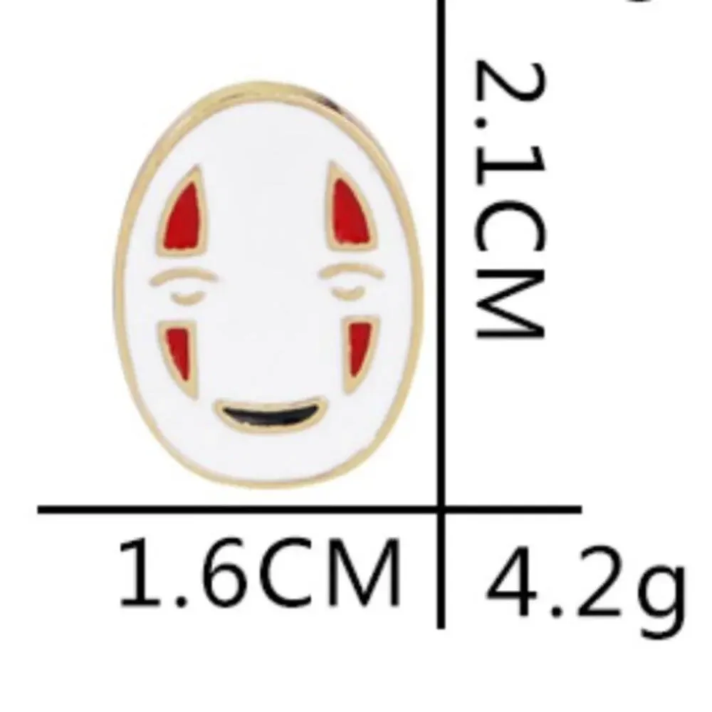 No Face Pin Brooch